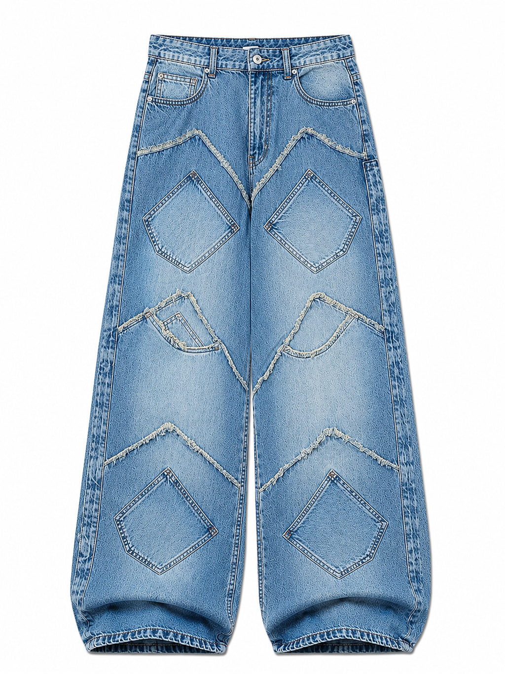 Patchwork Wide Leg