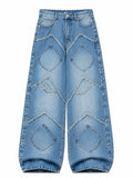 Patchwork Wide Leg
