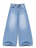 Blue Washed Super Wide Leg