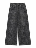 Midnight Leopard Straight Fit Jeans