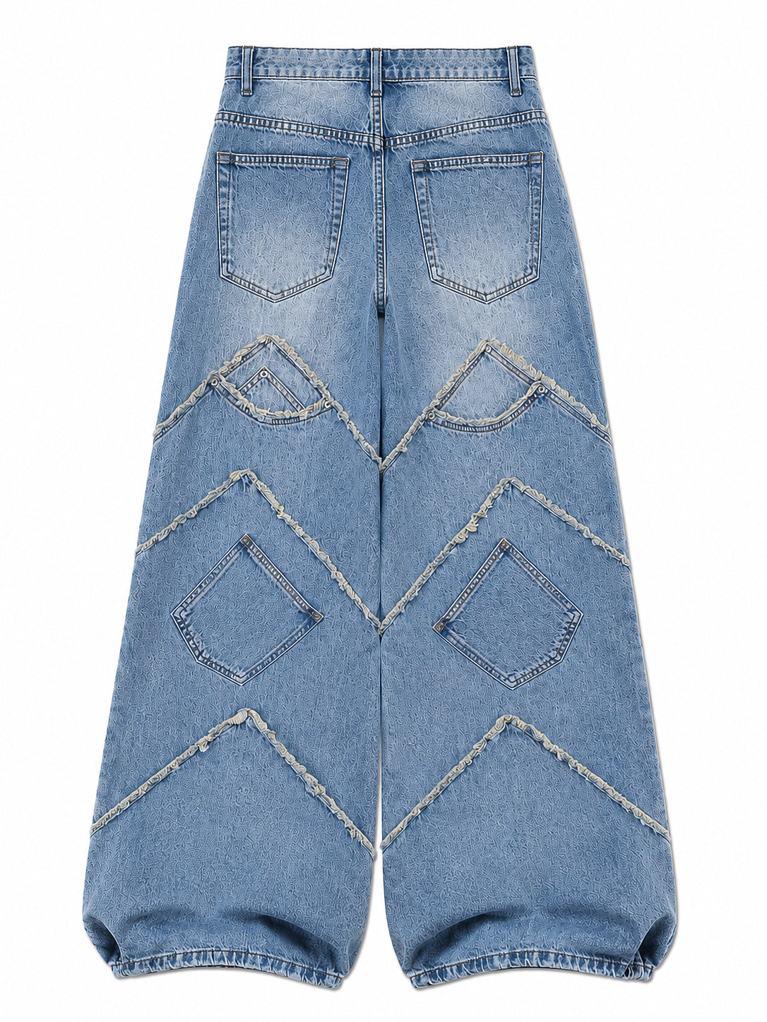 Patchwork Wide Leg