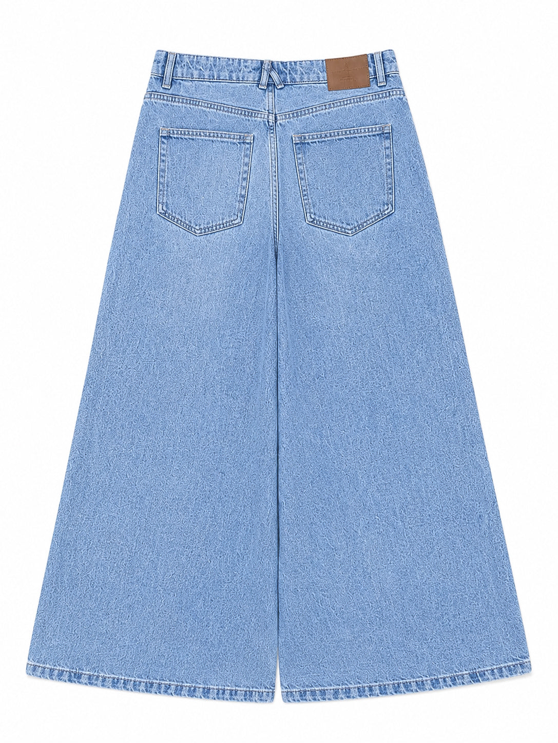 Blue Washed Super Wide Leg