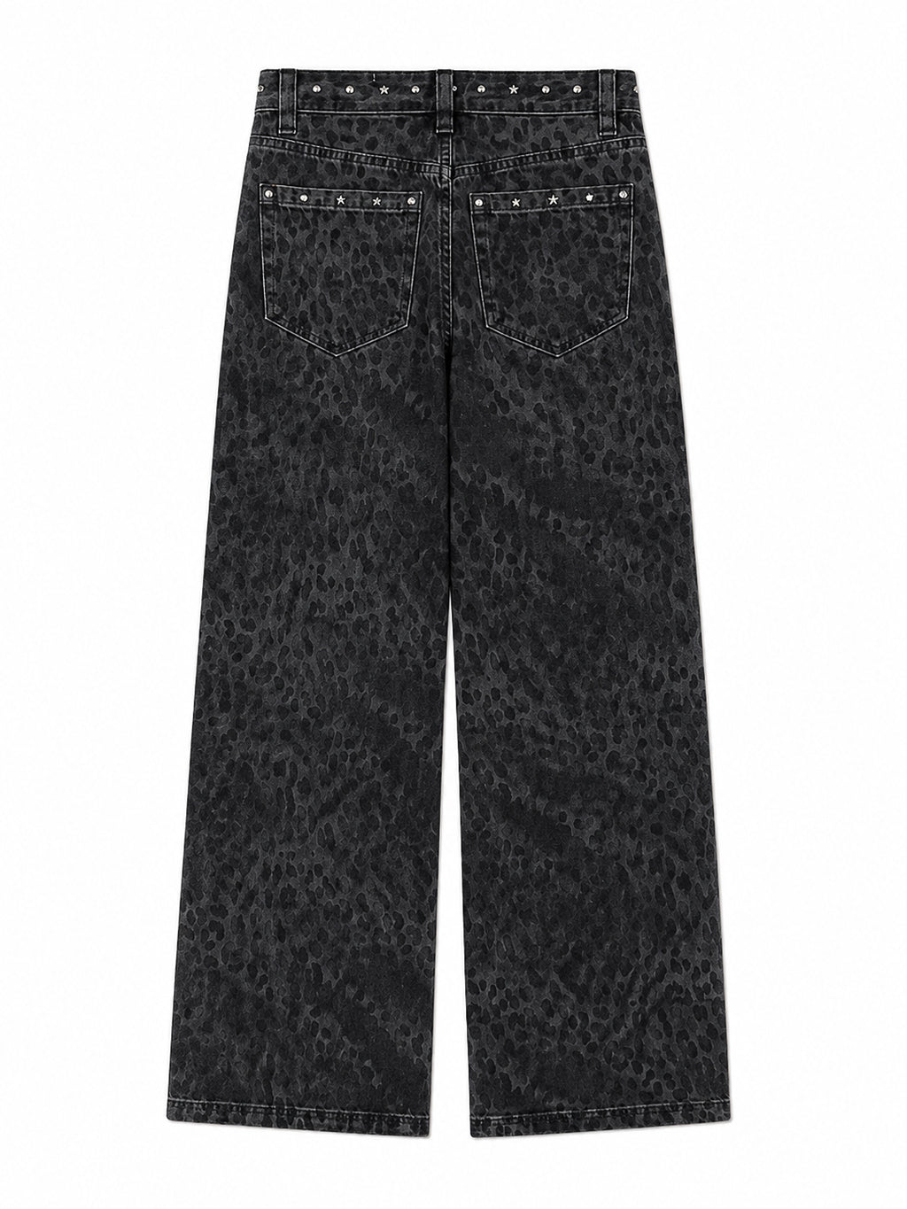 Midnight Leopard Straight Fit Jeans