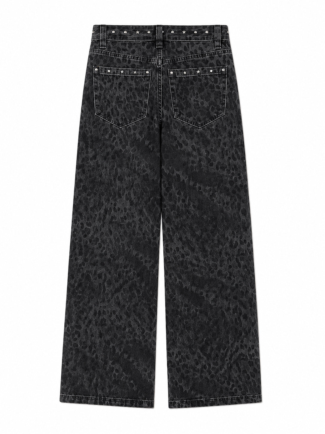 Midnight Leopard Straight Fit Jeans