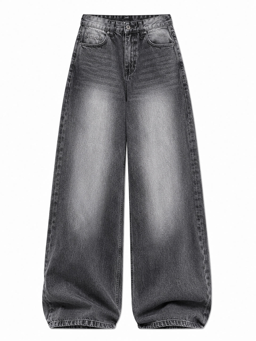 Dark Grey Wash Wide Leg