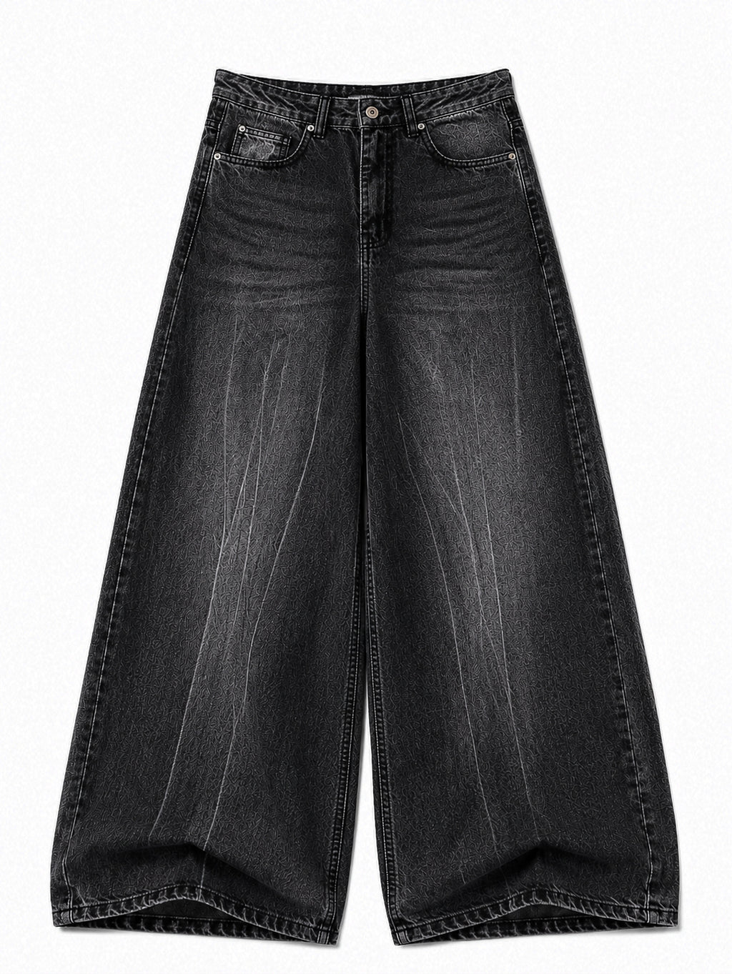 Crackle Mud Wash Super Wide Leg