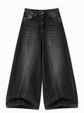 Crackle Mud Wash Super Wide Leg