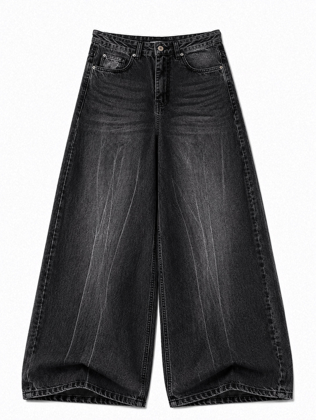 Crackle Mud Wash Super Wide Leg