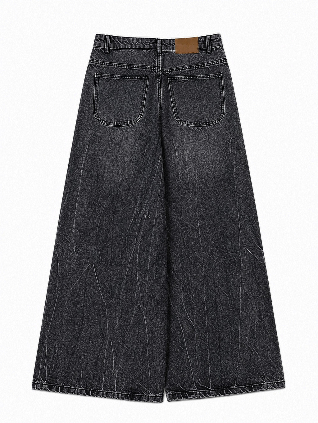 Crackle Mud Wash Super Wide Leg