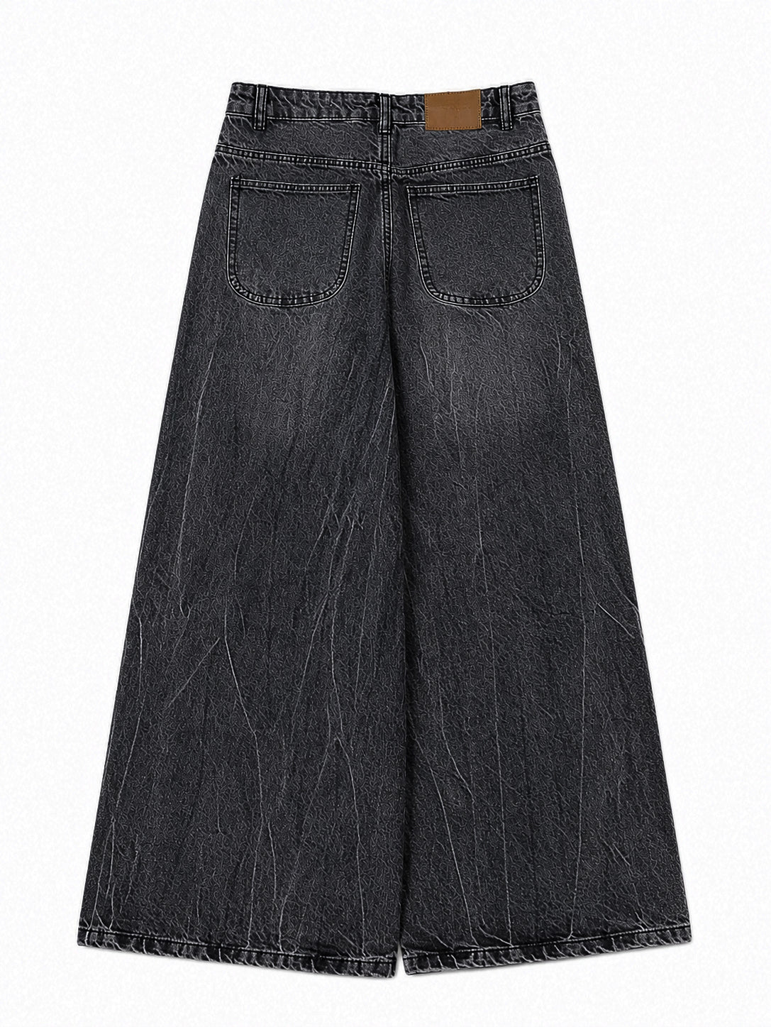 Crackle Mud Wash Super Wide Leg