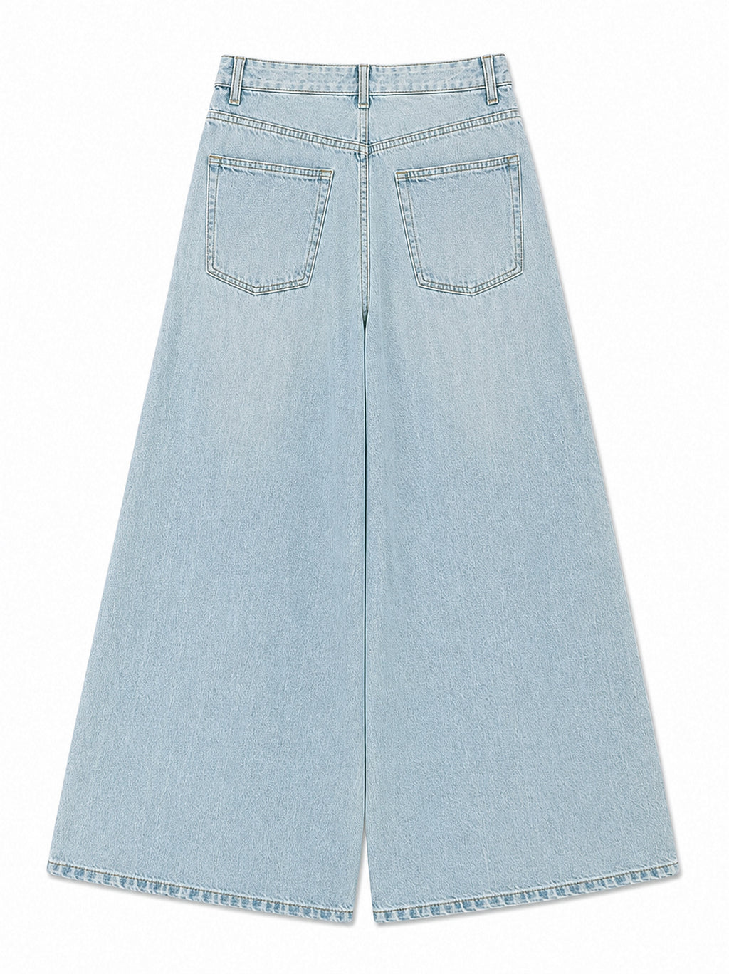 Ice Blue Super Wide Leg Jeans