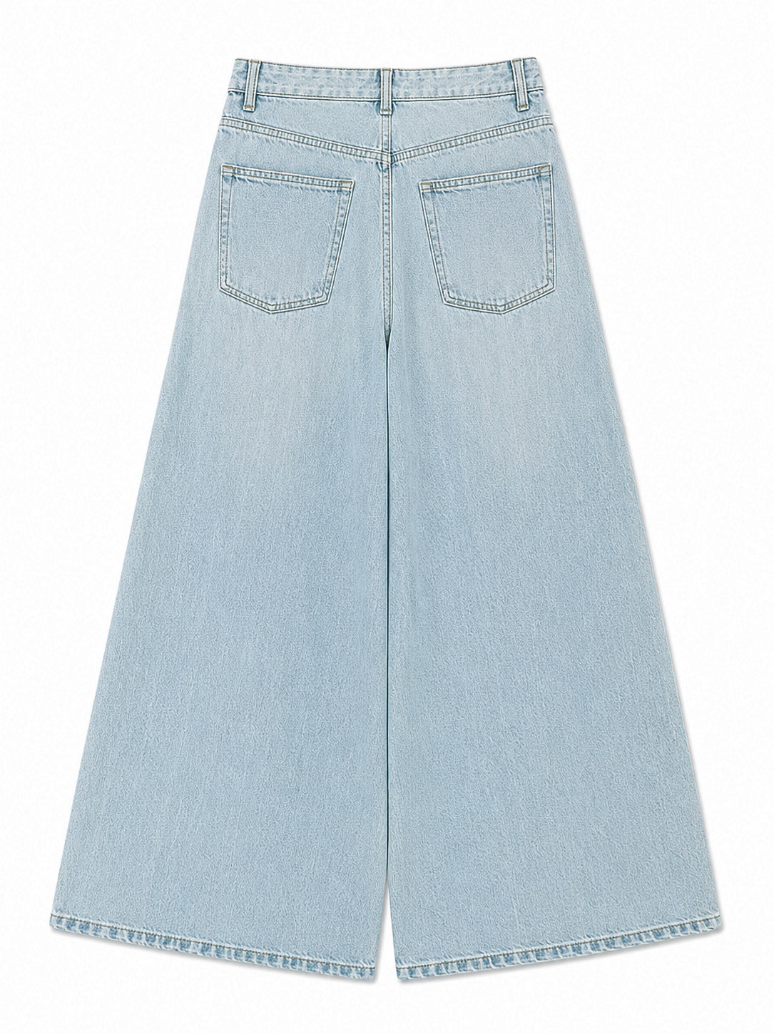Ice Blue Super Wide Leg Jeans