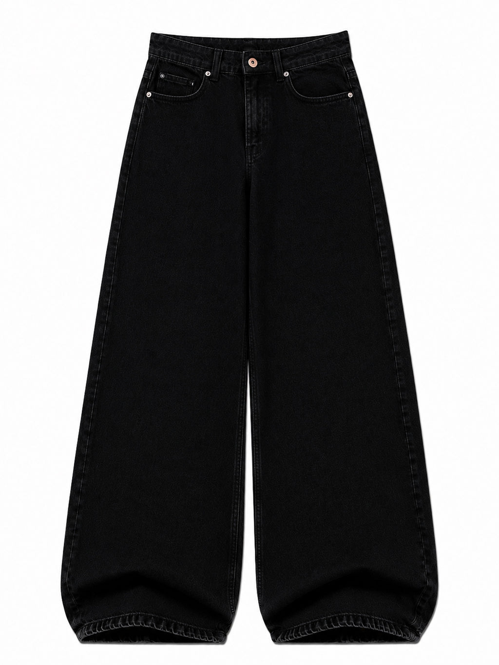 Jet Black Wide Leg