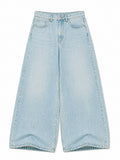 Ice Blue Super Wide Leg Jeans