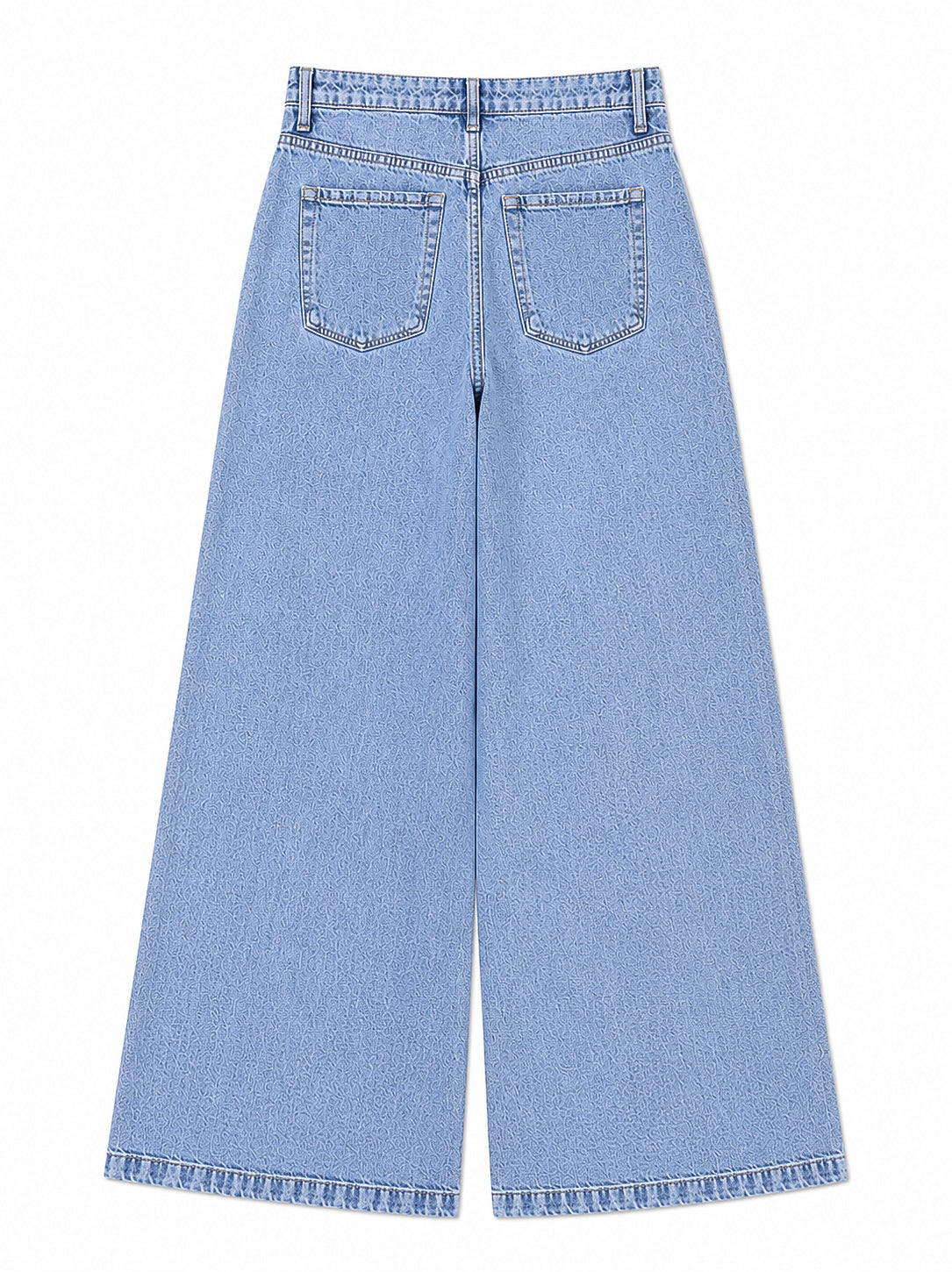 Blue Wash Wide Leg