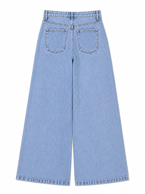 Blue Wash Wide Leg